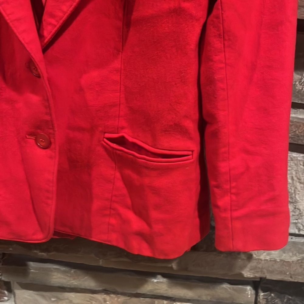Vintage Pendleton Red Wool Two Button Blazer Jack… - image 3